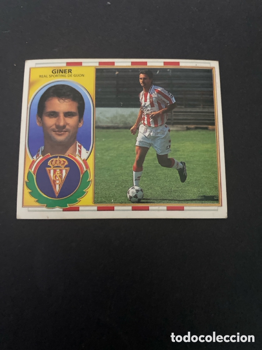Cromos de f&uacute;tbol: Cromo liga 96/97 Sporting de Gij&oacute;n nunca pegado