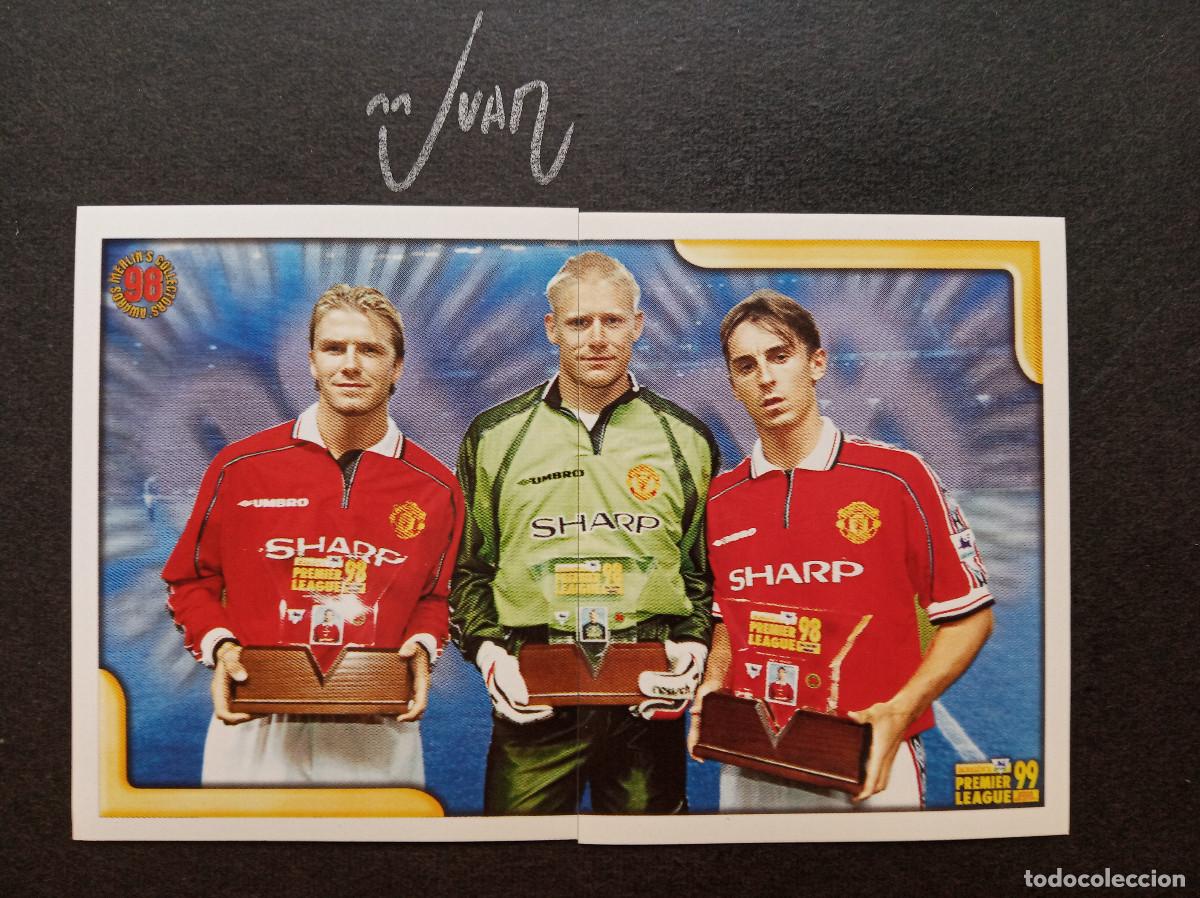 Cromos de Futebol: LOTE 271 - 272 COLLECTORS' AWARDS BECKHAM MANCHESTER UNITED ⚽ TOPPS &reg; MERLIN PREMIER 1998 1999 98 99