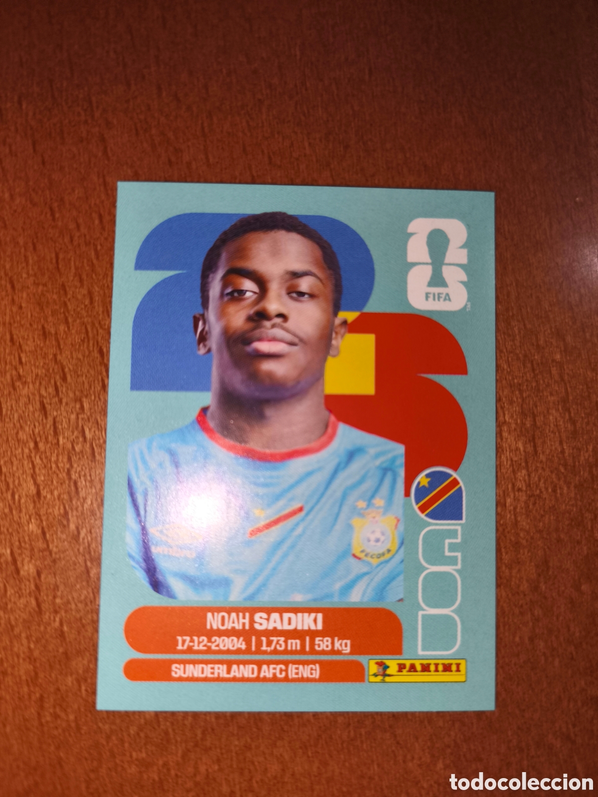 Cromos de f&uacute;tbol: COD12 Noah Sadiki COD 12 Fifa World Cup 2026 Congo