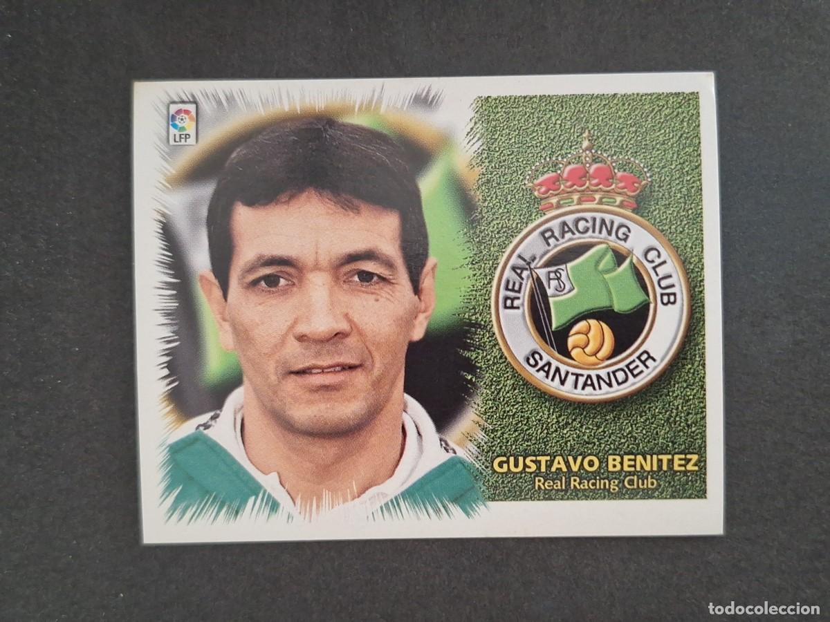 Cromos de f&uacute;tbol: L4 GUSTAVO BENITEZ ENTRENADOR RACING DE SANTANDER LIGA ESTE 1999 2000 99 00 NUNCA PEGADO SIN PEGAR
