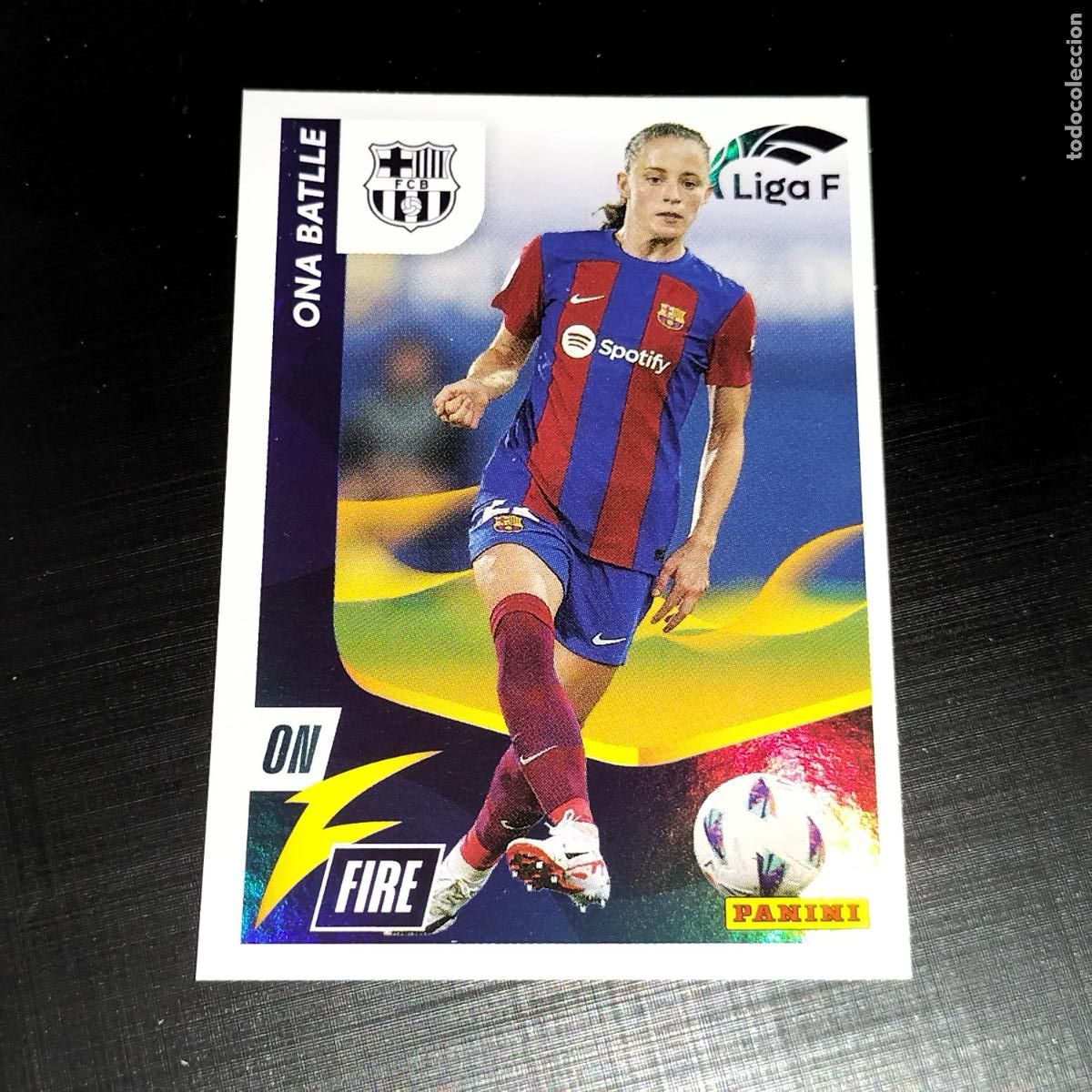 Cromos de f&uacute;tbol: N&ordm; 350 ONA BATLLE ON FIRE FC BARCELONA CROMOS LIGA F FEMENINA PANINI 2023 2024 23 24