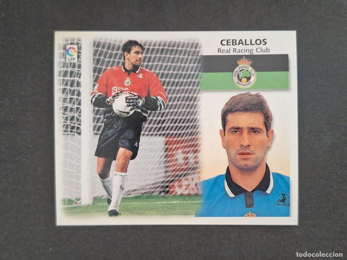 Cromos de f&uacute;tbol: L4 CEBALLOS RACING DE SANTANDER LIGA ESTE 1999 2000 99 00 NUNCA PEGADO SIN PEGAR