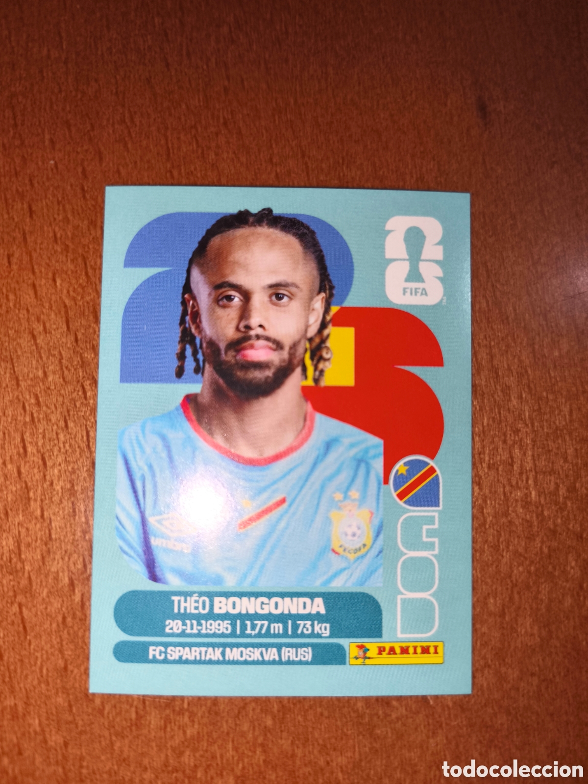 Cromos de f&uacute;tbol: COD14 Theo Bongonda COD 14 Fifa World Cup 2026 Congo