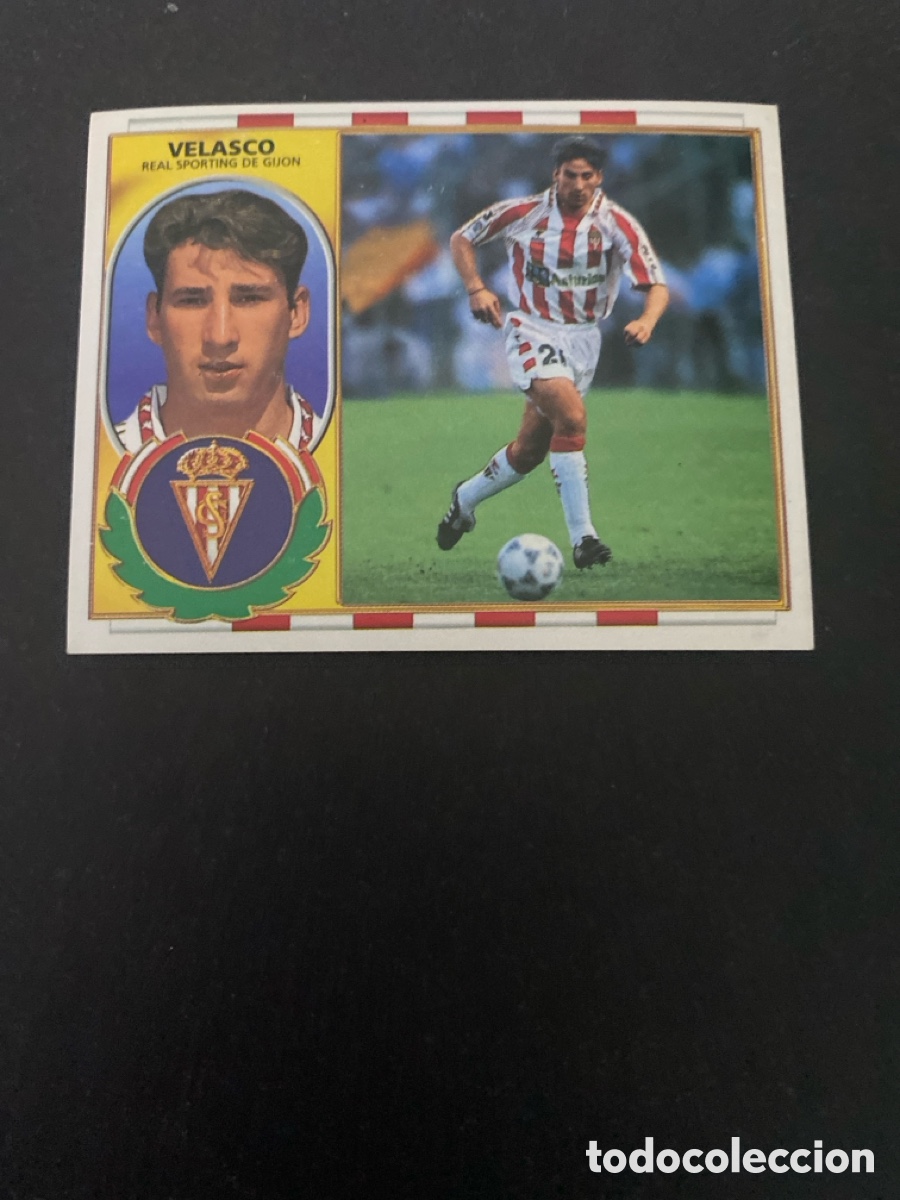 Cromos de f&uacute;tbol: Cromo liga 96/97 Sporting de Gij&oacute;n nunca pegado
