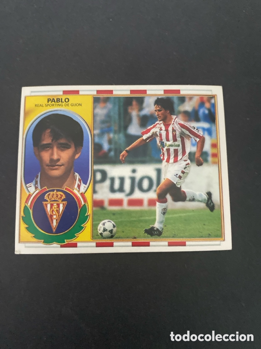 Cromos de Futebol: Cromo liga 96/97 Sporting de Gij&oacute;n nunca pegado