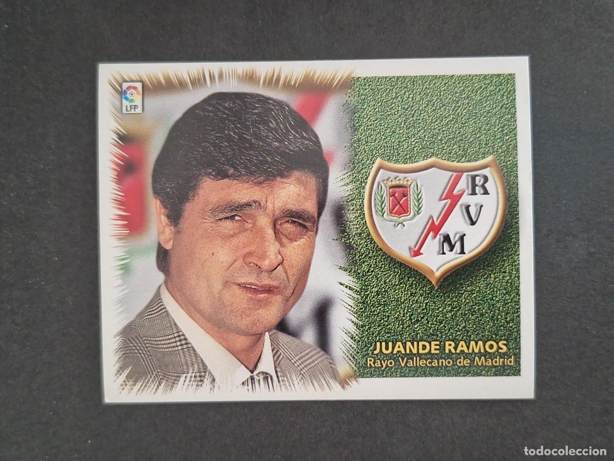 Cromos de Futebol: L4 JUANDE RAMOS ENTRENADOR RAYO VALLECANO LIGA ESTE 1999 2000 99 00 NUNCA PEGADO SIN PEGAR