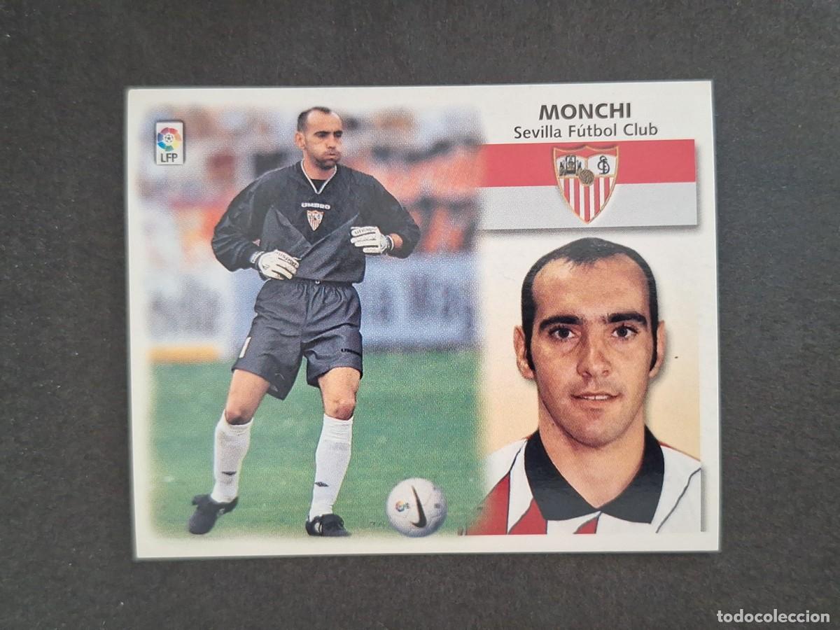 Cromos de f&uacute;tbol: L4 MONCHI SEVILLA F. C. LIGA ESTE 1999 2000 99 00 NUNCA PEGADO SIN PEGAR