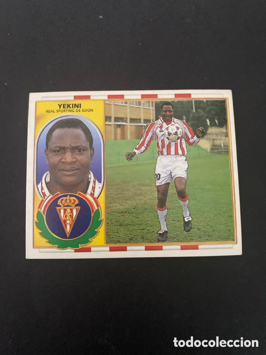 Cromos de f&uacute;tbol: Cromo liga 96/97 Sporting de Gij&oacute;n nunca pegado