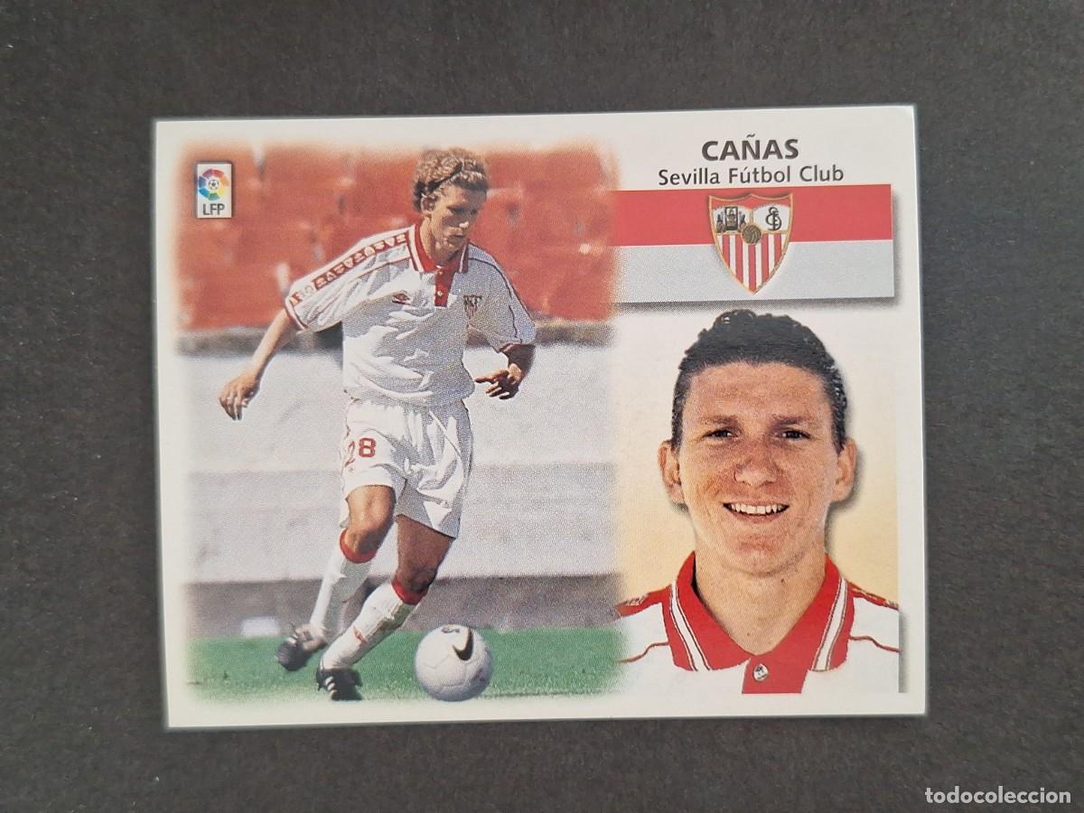 Cromos de f&uacute;tbol: L4 CA&Ntilde;AS SEVILLA F. C. LIGA ESTE 1999 2000 99 00 NUNCA PEGADO SIN PEGAR