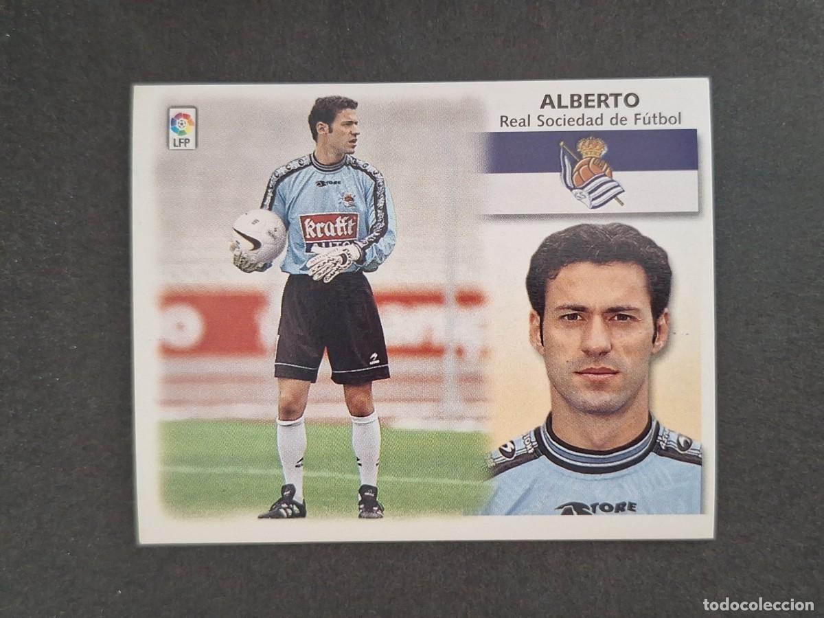 Fu&szlig;ball-Sticker: L4 ALBERTO REAL SOCIEDAD LIGA ESTE 1999 2000 99 00 NUNCA PEGADO SIN PEGAR