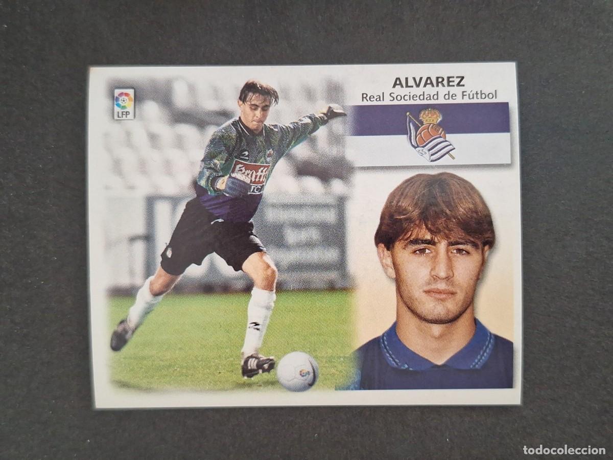 Fu&szlig;ball-Sticker: L4 ALVAREZ REAL SOCIEDAD LIGA ESTE 1999 2000 99 00 NUNCA PEGADO SIN PEGAR