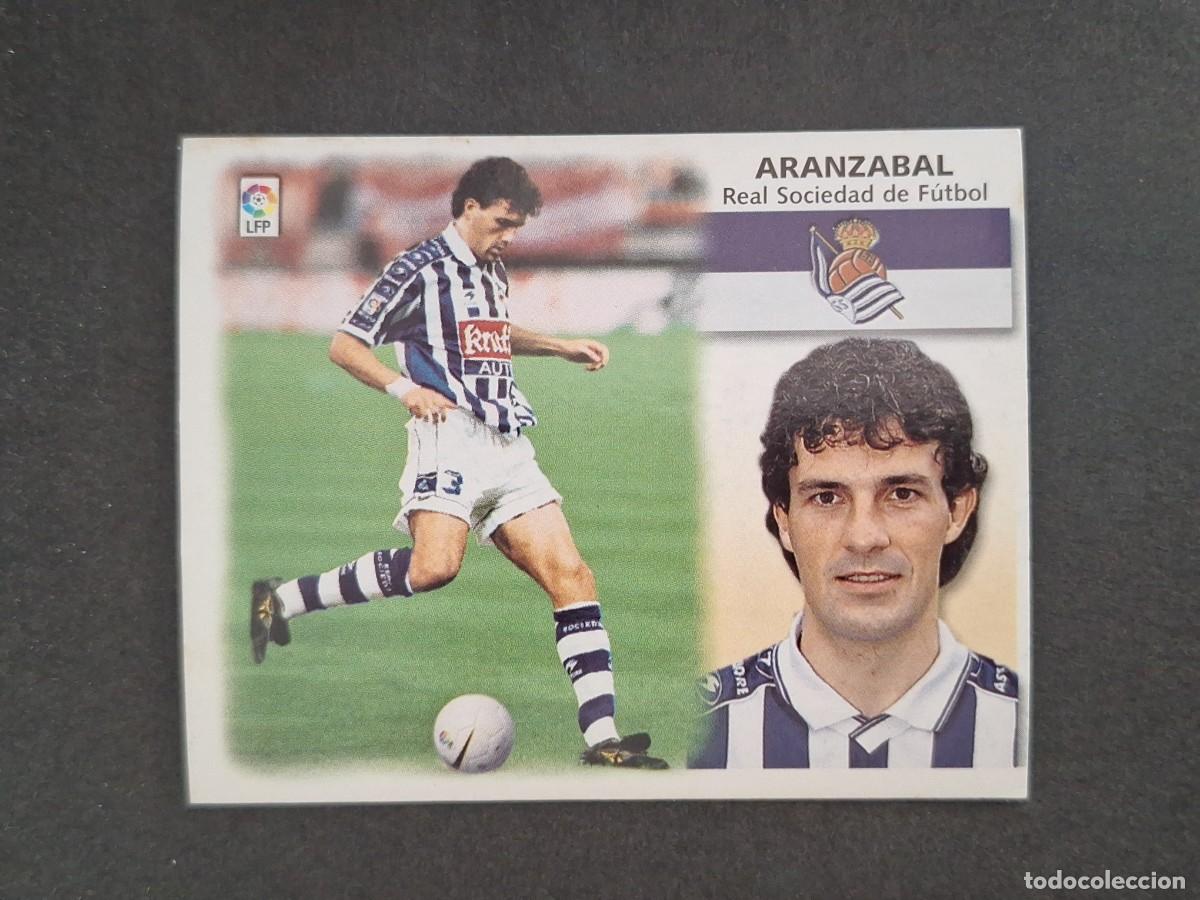 Cartes &agrave; collectionner de Football: L4 ARANZABAL REAL SOCIEDAD LIGA ESTE 1999 2000 99 00 NUNCA PEGADO SIN PEGAR