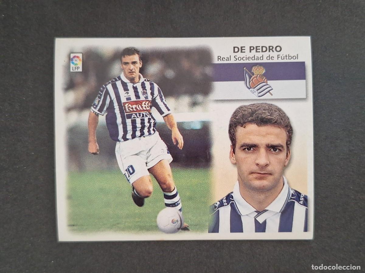 Cromos de f&uacute;tbol: L4 DE PEDRO REAL SOCIEDAD LIGA ESTE 1999 2000 99 00 NUNCA PEGADO SIN PEGAR