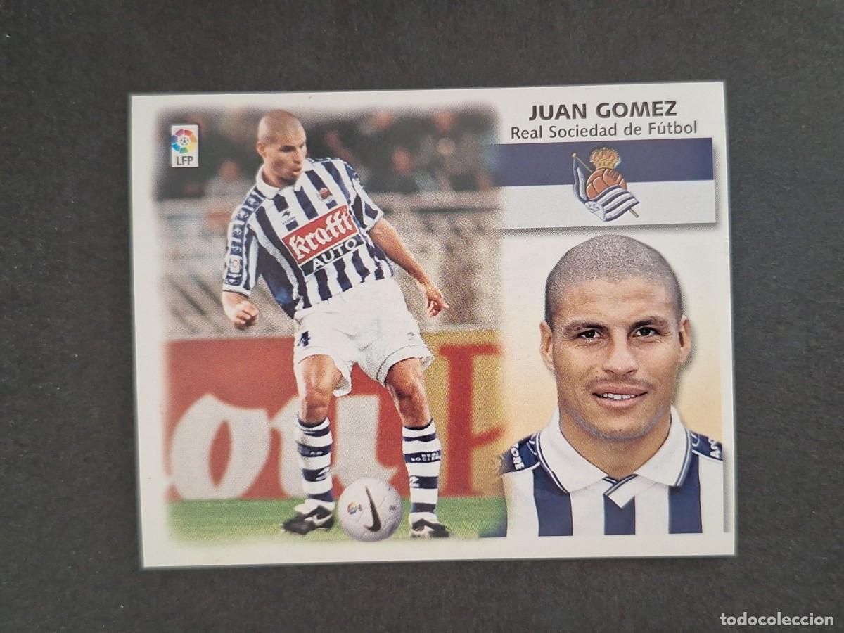 Cromos de f&uacute;tbol: L4 JUAN GOMEZ REAL SOCIEDAD LIGA ESTE 1999 2000 99 00 NUNCA PEGADO SIN PEGAR