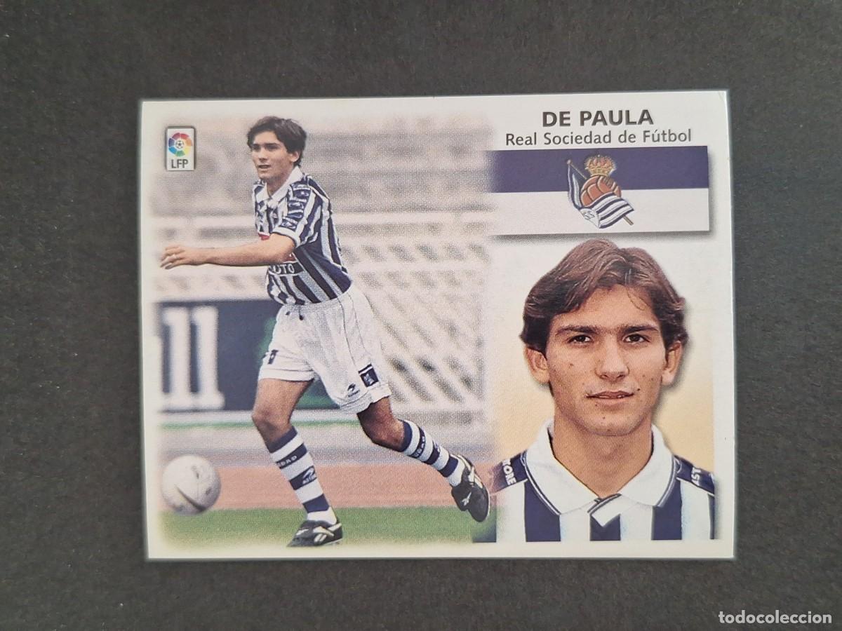 Cromos de f&uacute;tbol: L4 DE PAULA REAL SOCIEDAD LIGA ESTE 1999 2000 99 00 NUNCA PEGADO SIN PEGAR