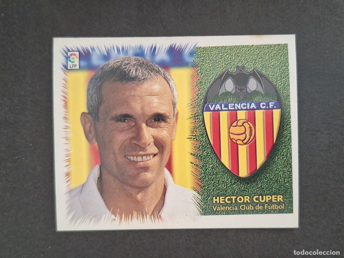 Cromos de f&uacute;tbol: L4 HECTOR CUPER ENTRENADOR VALENCIA C. F. LIGA ESTE 1999 2000 99 00 NUNCA PEGADO SIN PEGAR