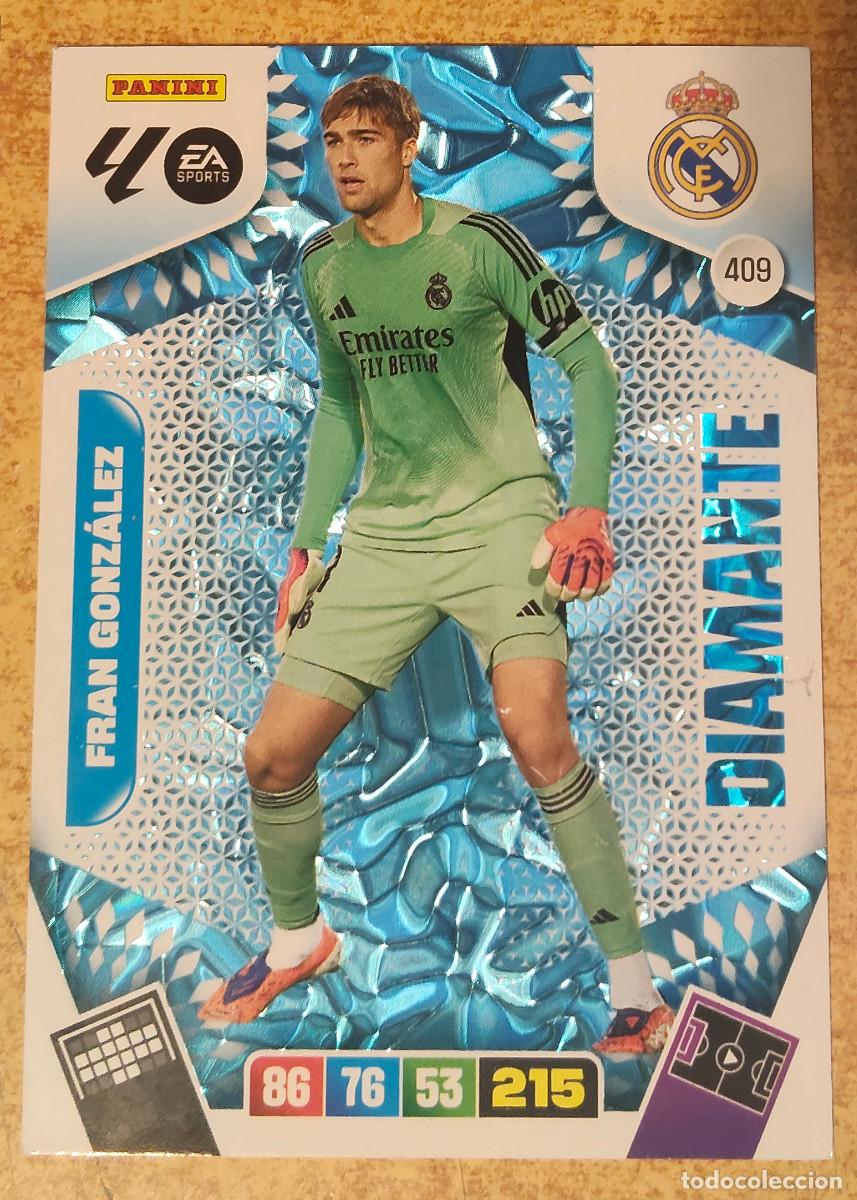 Cartes &agrave; collectionner de Football: DIAMANTE,FRAN GONZ&Aacute;LEZ,PORTERO REAL MADRID,TRADING CARD GAME LA LIGA 2025/26 ADRENALYN XL, PANINI.