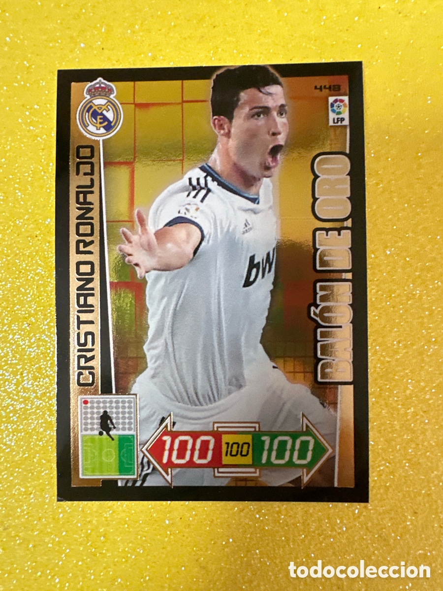 Cromos de f&uacute;tbol: CRISTIANO RONALDO (R.MADRID) BAL&Oacute;N DE ORO ADRENALYN LIGA 2012-2013 12 13 PANINI TRADING CARD