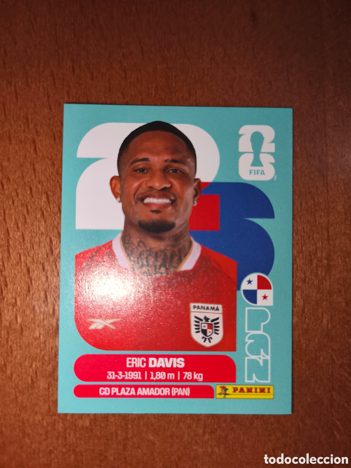 Cromos de f&uacute;tbol: PAN7 Eric Davis PAN 7 Fifa World Cup 2026 Panam&aacute;