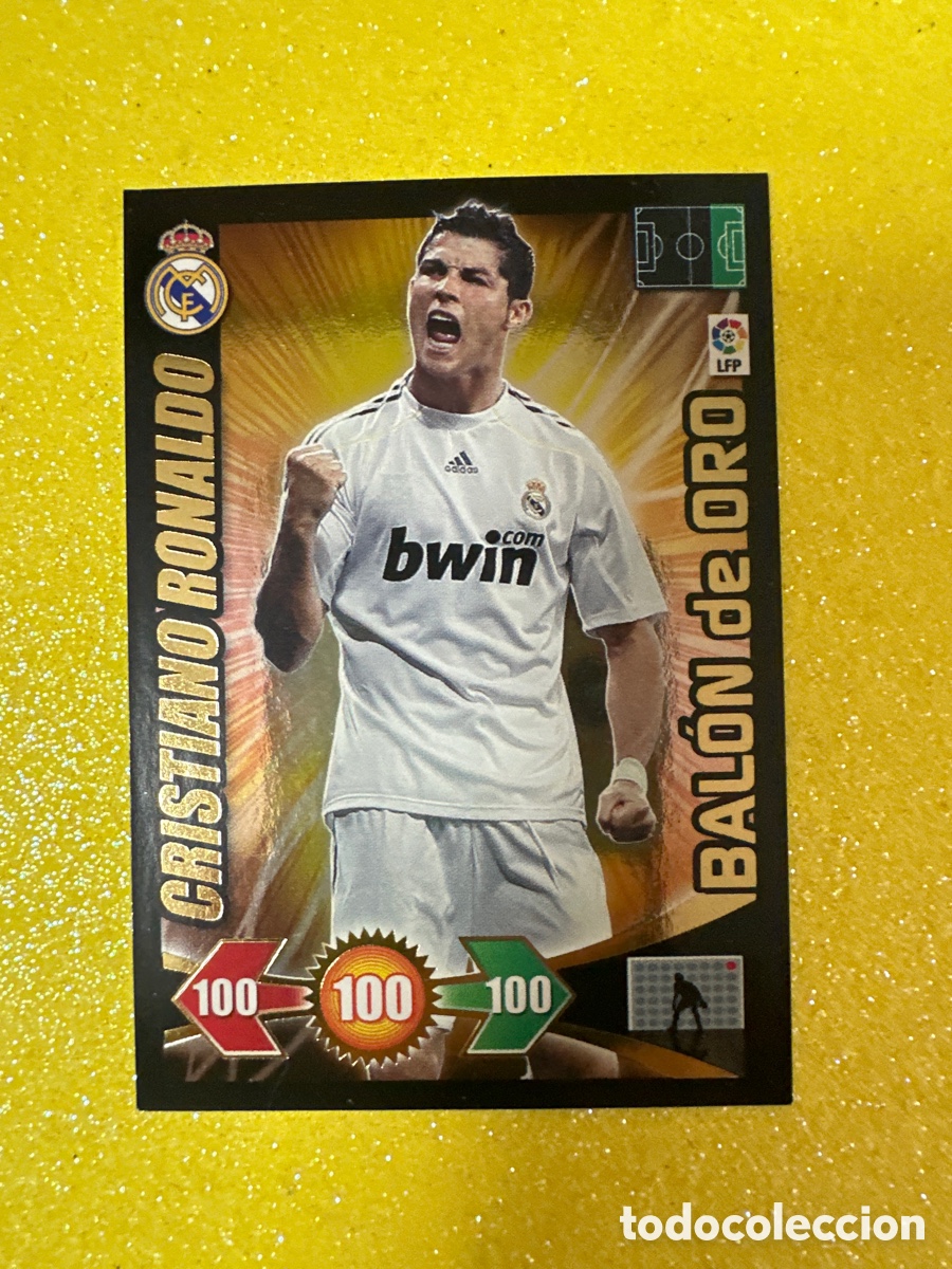Figurine di Calcio: CRISTIANO RONALDO (R.MADRID) BAL&Oacute;N DE ORO ADRENALYN LIGA 2009-2010 09 10 PANINI TRADING CARD