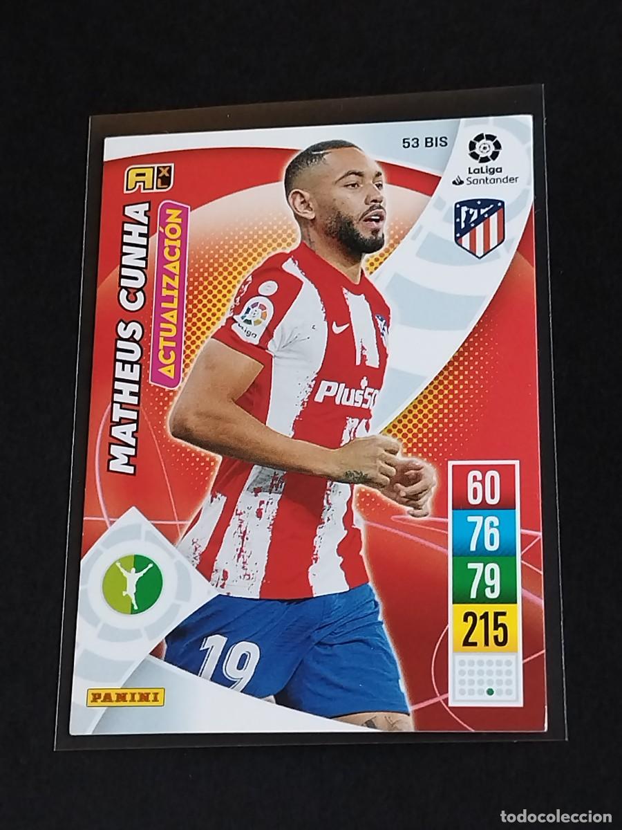Figurine di Calcio: MATHEUS CUNHA ACTUALIZACI&Oacute;N #53 BIS ATL&Eacute;TICO MADRID - ADRENALYN XL LA LIGA 2021 2022 - PANINI 21 22