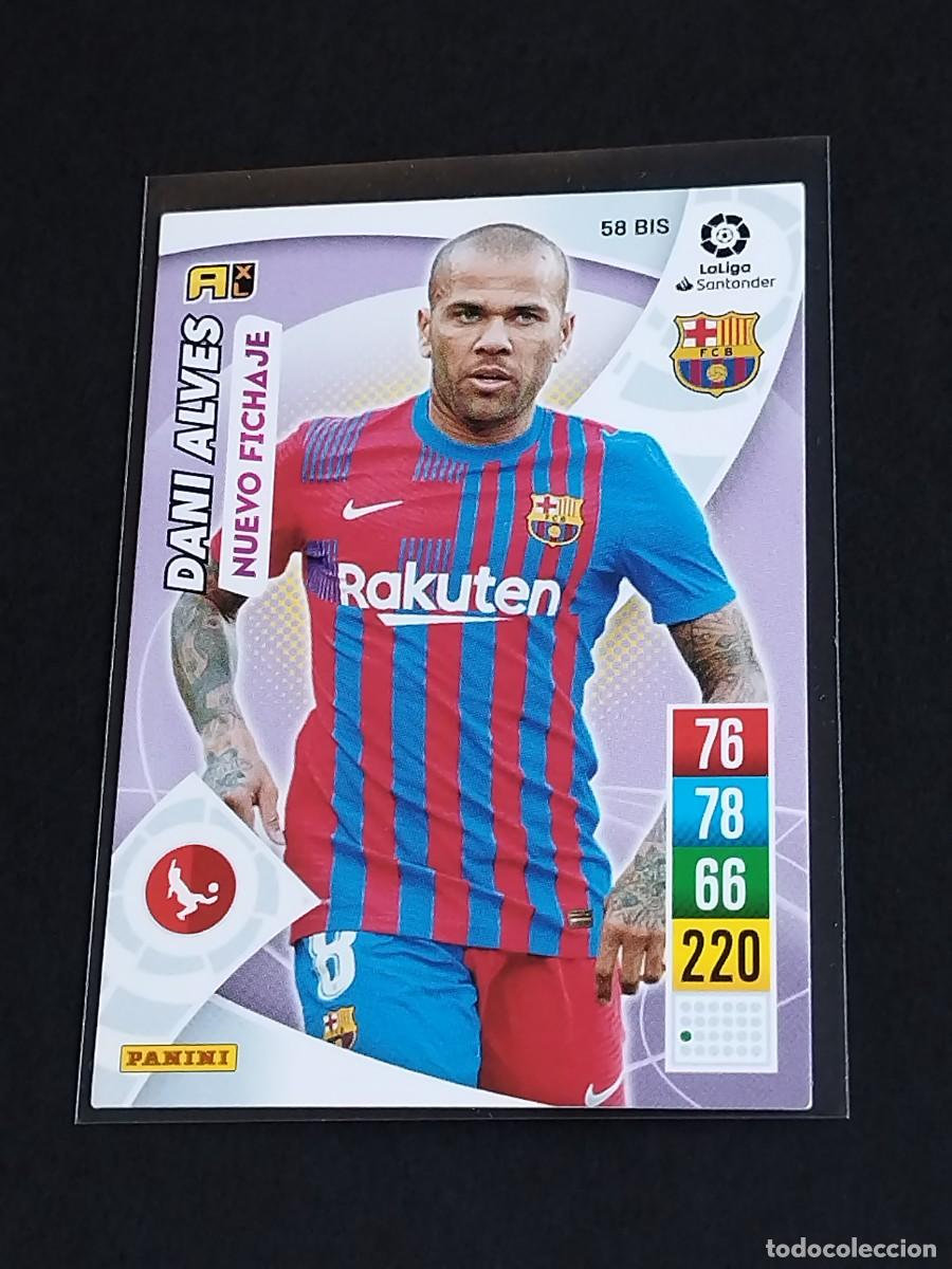 Cromos de f&uacute;tbol: DANI ALVES NUEVO FICHAJE #58 BIS FC BARCELONA - ADRENALYN XL LA LIGA 2021 2022 - PANINI 21 22