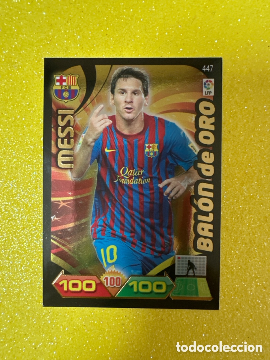 Cromos de Futebol: MESSI (F.C.BARCELONA) BAL&Oacute;N DE ORO ADRENALYN LIGA 2011-2012 11 12 PANINI TRADING CARD