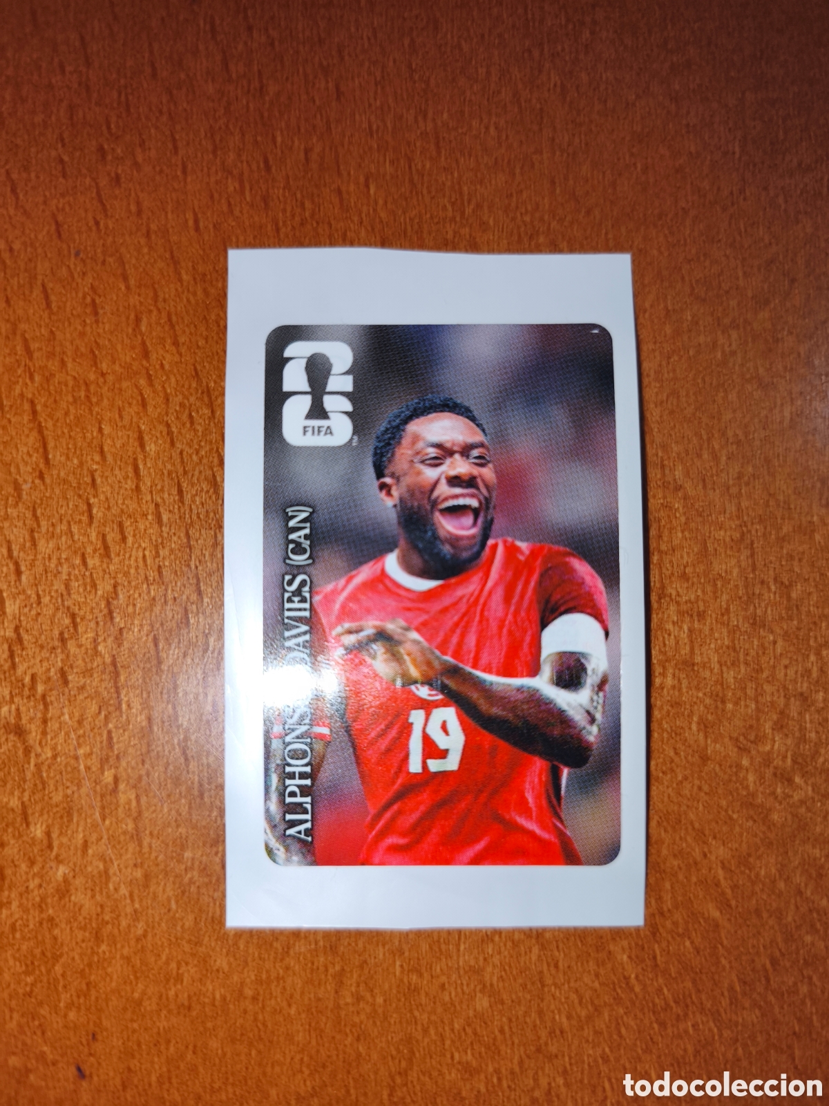 Cromos de f&uacute;tbol: Alphonso Davies cromo Coca-Cola mundial 2026 Canad&aacute;