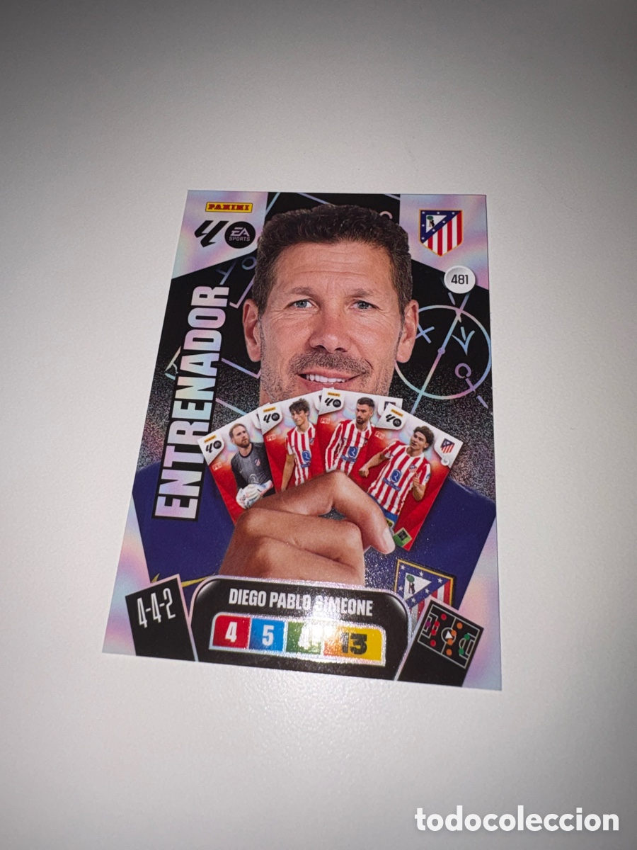 Cromos de f&uacute;tbol: PANINI ADRENALYN 25/26 2025/2026 #481 DIEGO PABLO SIMEONE (ATLETICO MADRID) ENTRENADOR