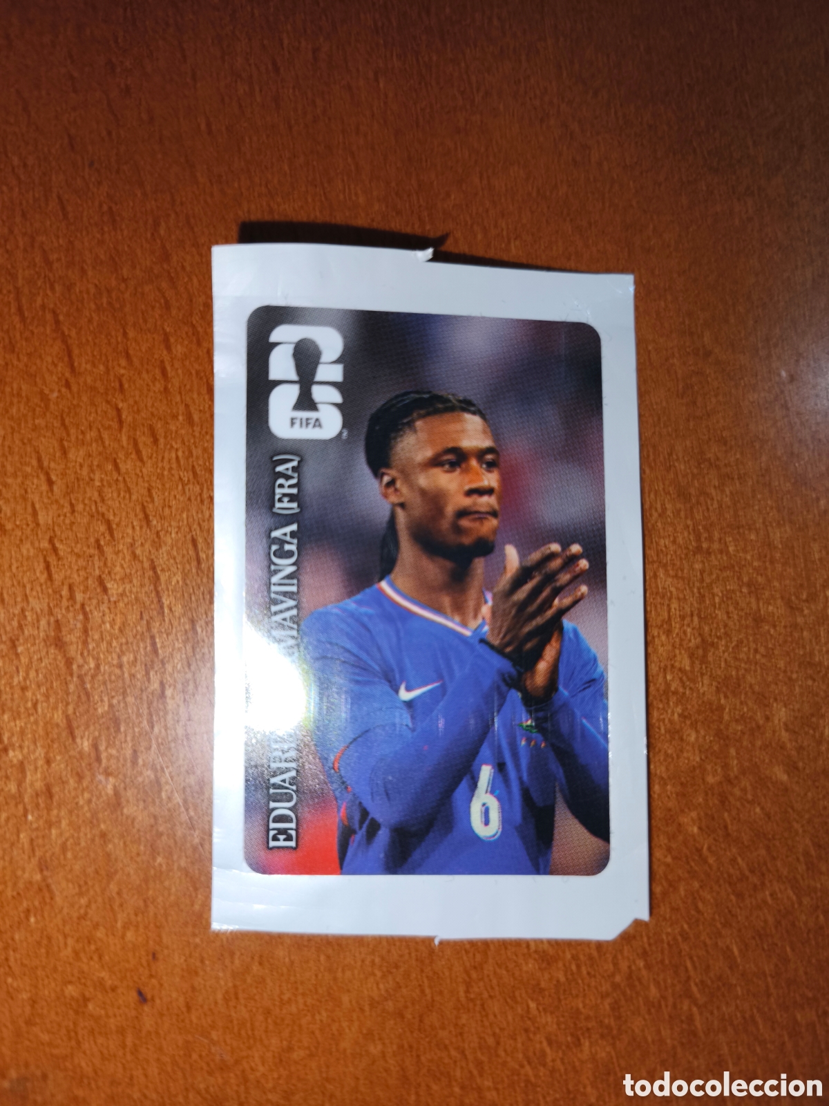 Cromos de f&uacute;tbol: Eduardo Camavinga cromo Coca-Cola mundial 2026 Francia
