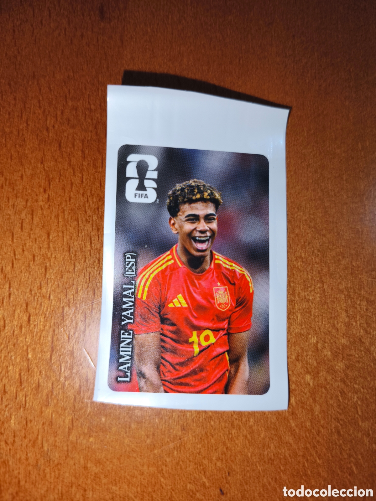 Cromos de f&uacute;tbol: Lamine Yamal cromo Coca-Cola mundial 2026 Espa&ntilde;a