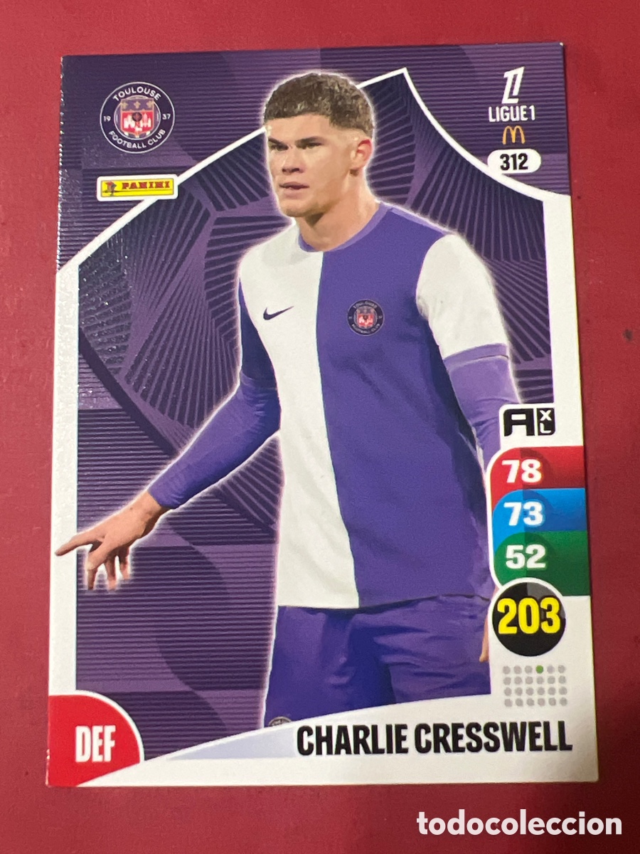 Cromos de f&uacute;tbol: A1699. ADRENALYN XL LIGUE 1 FRANCIA FRANCE 25 26 2025 2026 - 312 Charlie Cresswell