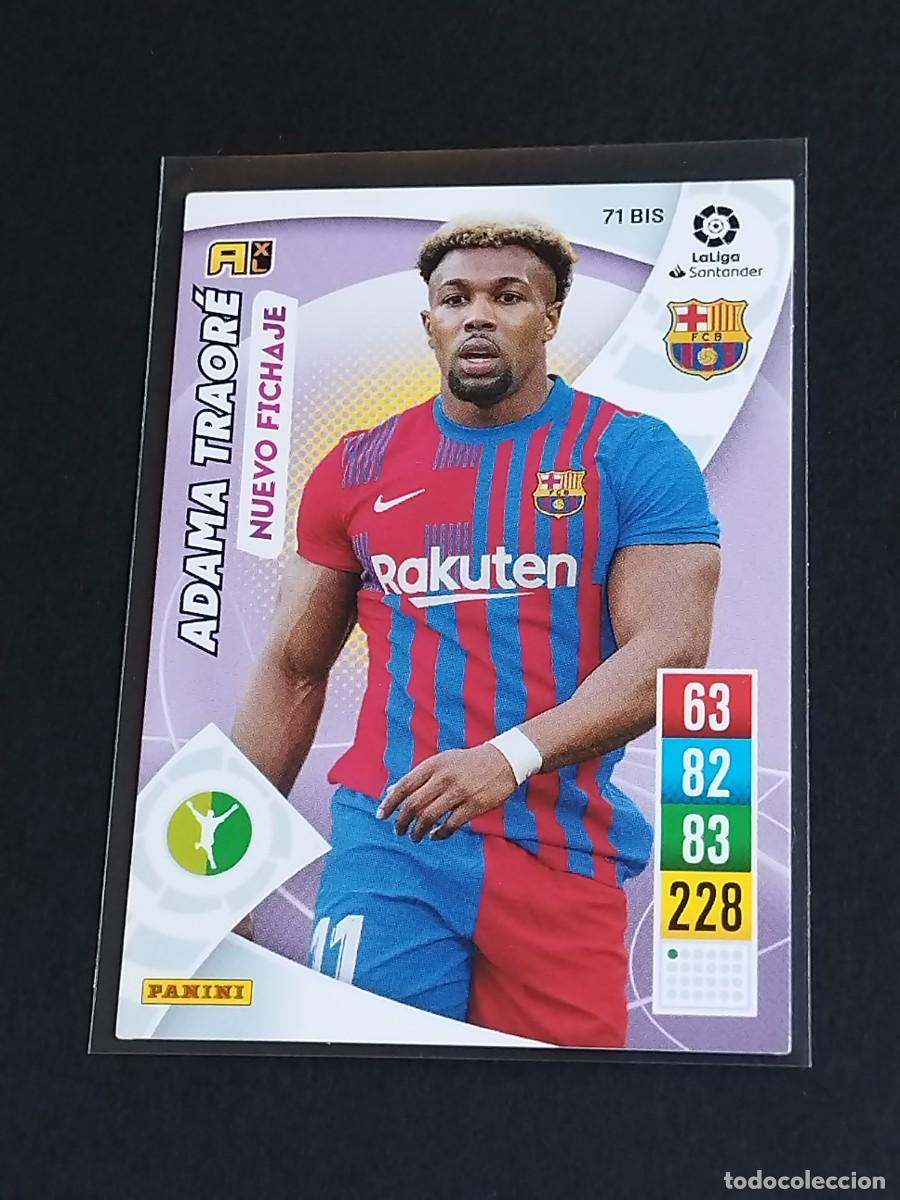 Cromos de f&uacute;tbol: ADAMA TRAOR&Eacute; NUEVO FICHAJE #71 BIS FC BARCELONA - ADRENALYN XL LA LIGA 2021 2022 - PANINI 21 22