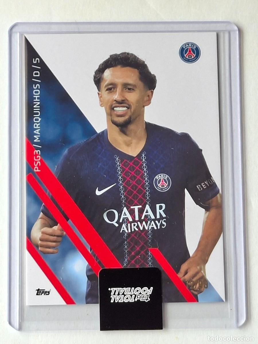 Cromos de f&uacute;tbol: Numerada 12/99 Base #PSG3 MARQUINHOS (Paris Saint Germain) - TOPPS Total Football 2025-26 TopLoader