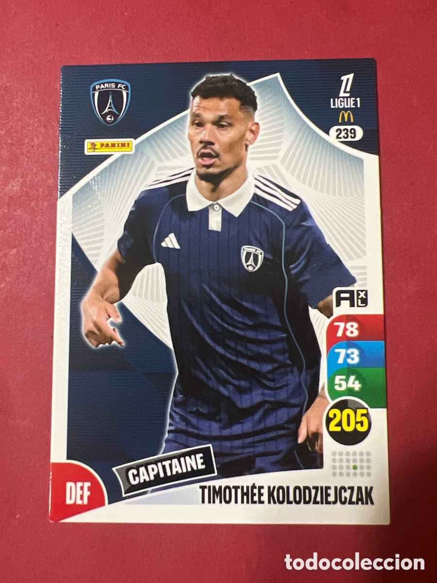 Cromos de f&uacute;tbol: 239 KOLODZIEJCZAK PARIS CROMO FUTBOL PANINI LIGUE 1 FOOT 25-26 LIGA FRANCIA ADRENALYN 2025-206