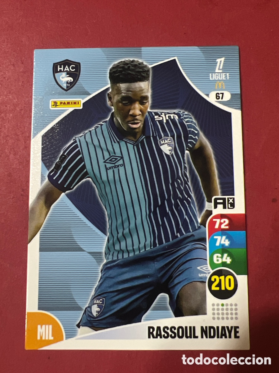Cromos de f&uacute;tbol: A1702. ADRENALYN XL LIGUE 1 FRANCIA FRANCE 25 26 2025 2026 - 67 RASSOUL NDIAYE