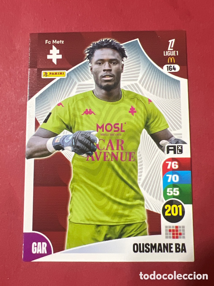 Cromos de f&uacute;tbol: A1703. 164 OUSMANE BA CROMO FUTBOL PANINI LIGUE 1 FOOT 25-26 LIGA FRANCIA ADRENALYN 2025-206