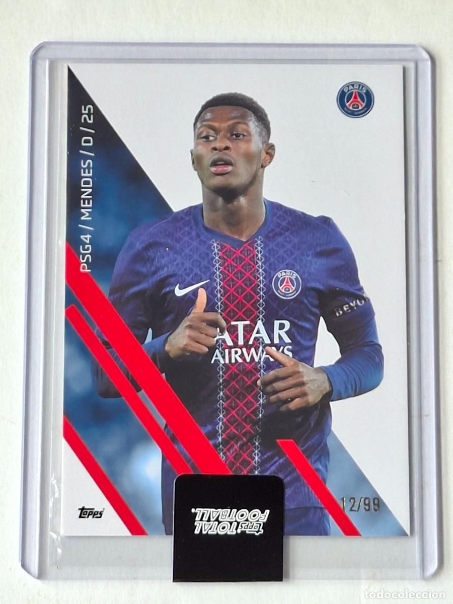 Cromos de f&uacute;tbol: Numerada 12/99 Base #PSG4 NUNO MENDES (Paris Saint Germain) - TOPPS Total Football 2025-26 TopLoade