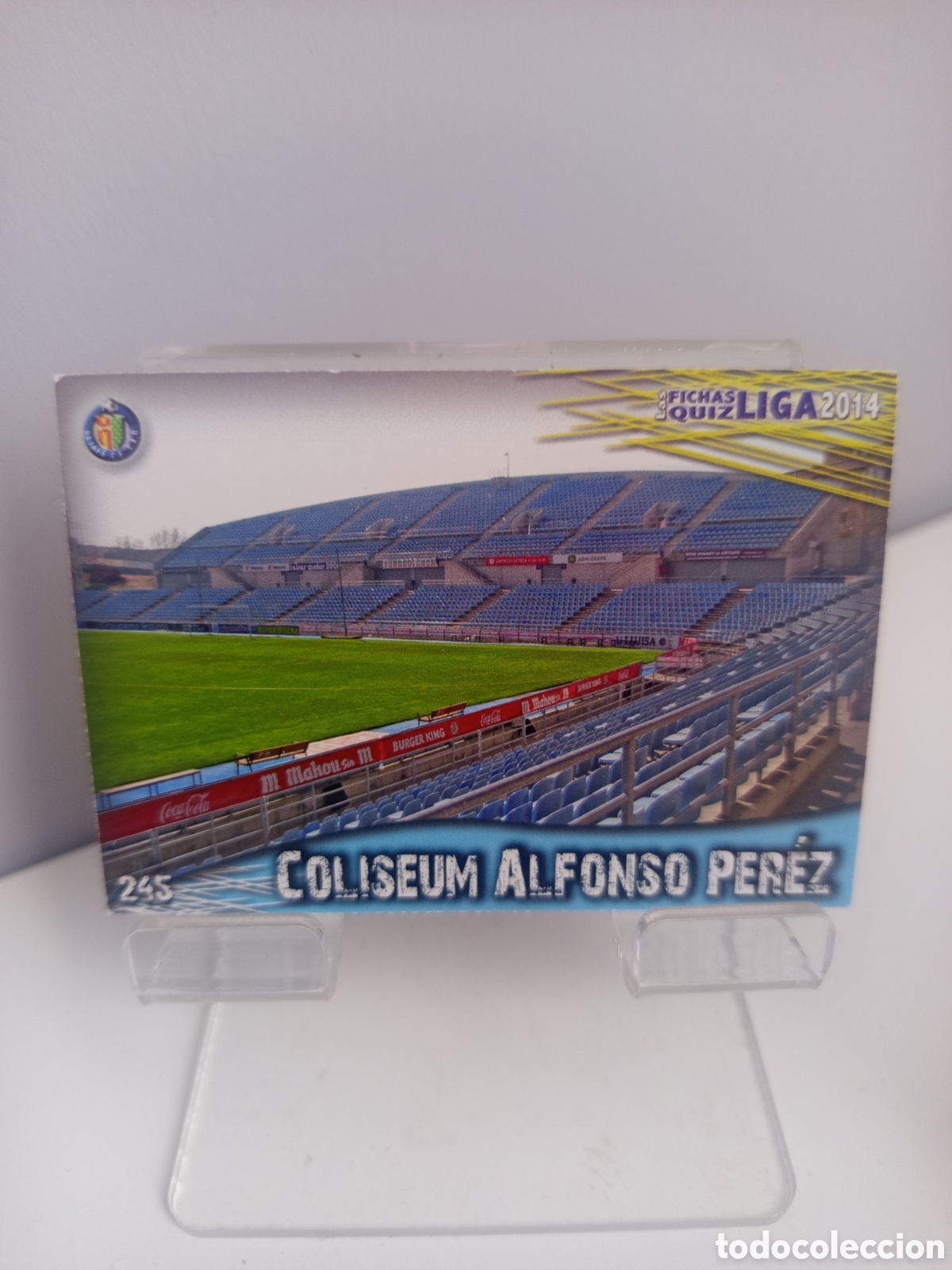 Cromos de f&uacute;tbol: ❇️ CROMO CARD ⚽ ESTADIO COLISEUM GETAFE 245 FICHAS LIGA QUIZ GAME 2014 13 14 2013 2014 MUNDICROMO ❇️