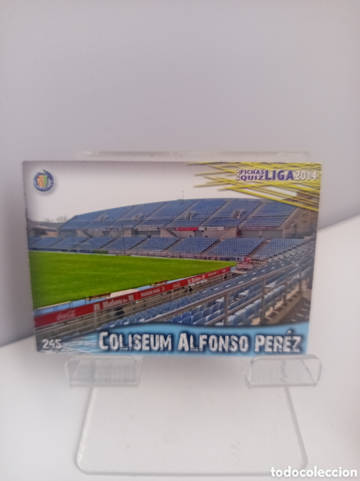 Cromos de f&uacute;tbol: ❇️ CROMO CARD ⚽ ESTADIO COLISEUM GETAFE 245 FICHAS LIGA QUIZ GAME 2014 13 14 2013 2014 MUNDICROMO ❇️