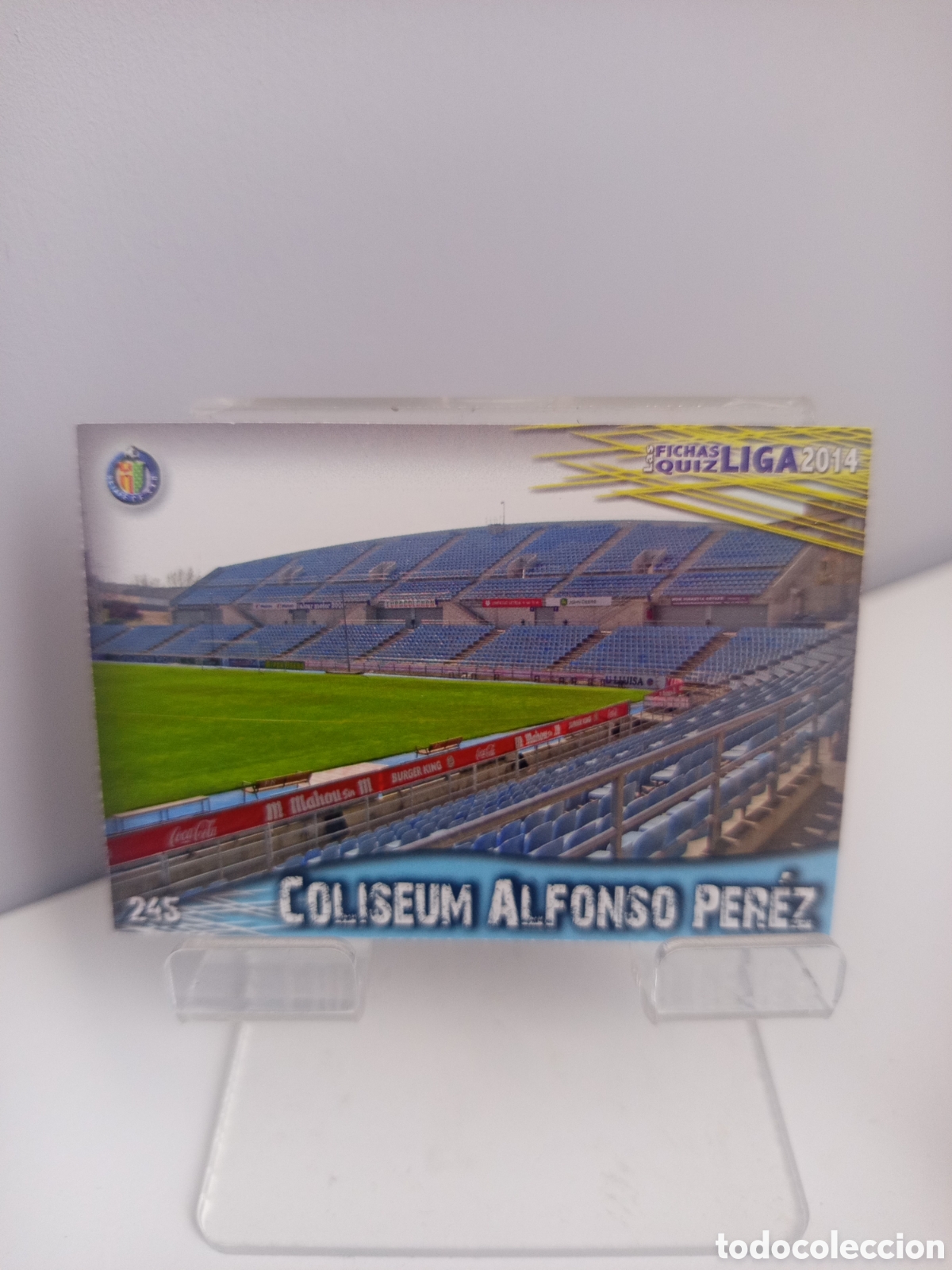 Cromos de f&uacute;tbol: ❇️ CROMO CARD ⚽ ESTADIO COLISEUM GETAFE 245 FICHAS LIGA QUIZ GAME 2014 13 14 2013 2014 MUNDICROMO ❇️