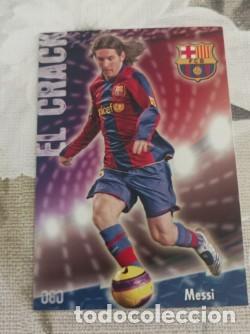 Cromos de f&uacute;tbol: Cromo Messi el crack 2009