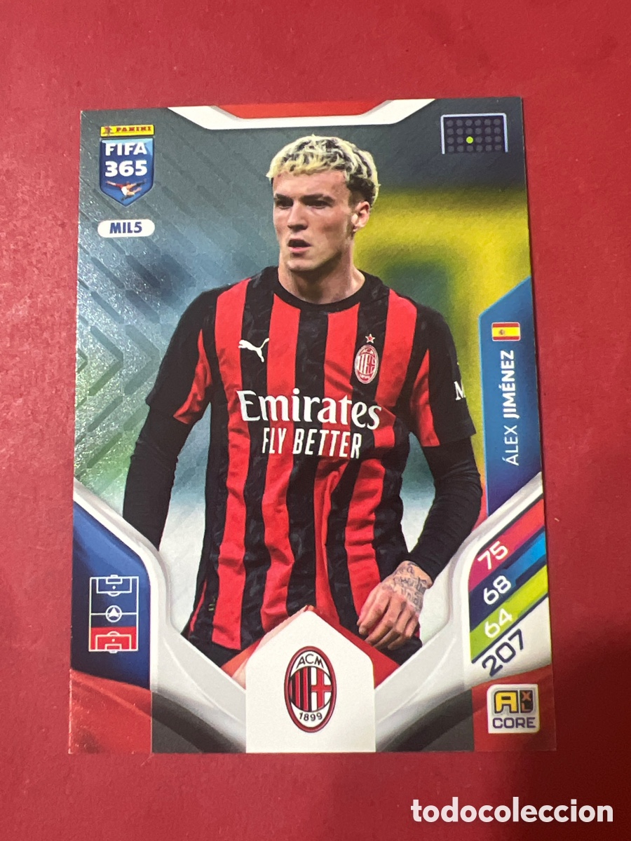 Cromos de f&uacute;tbol: A1708. &Aacute;lex Jim&eacute;nez MIL5 Adrenalyn XL Fifa 365 2026 Mil&aacute;n