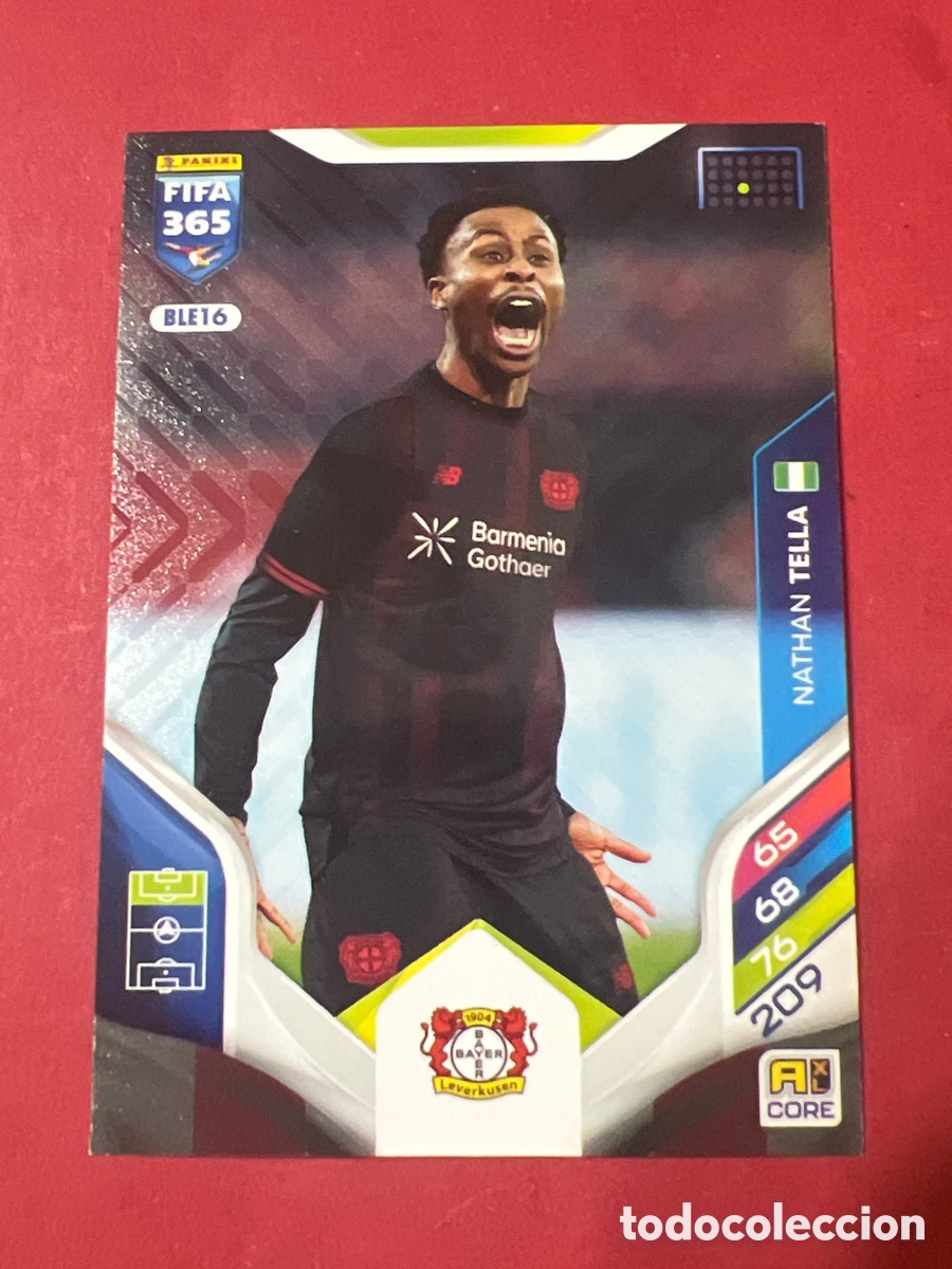 Cromos de f&uacute;tbol: A1711. BLE16 Nathan Tella - Bayer Leverkusen - Adrenalyn Fifa 365 2026- Panini 26