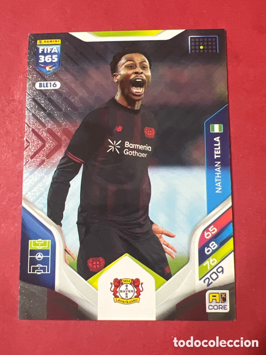 Cromos de f&uacute;tbol: A1712. BLE16 Nathan Tella - Bayer Leverkusen - Adrenalyn Fifa 365 2026- Panini 26