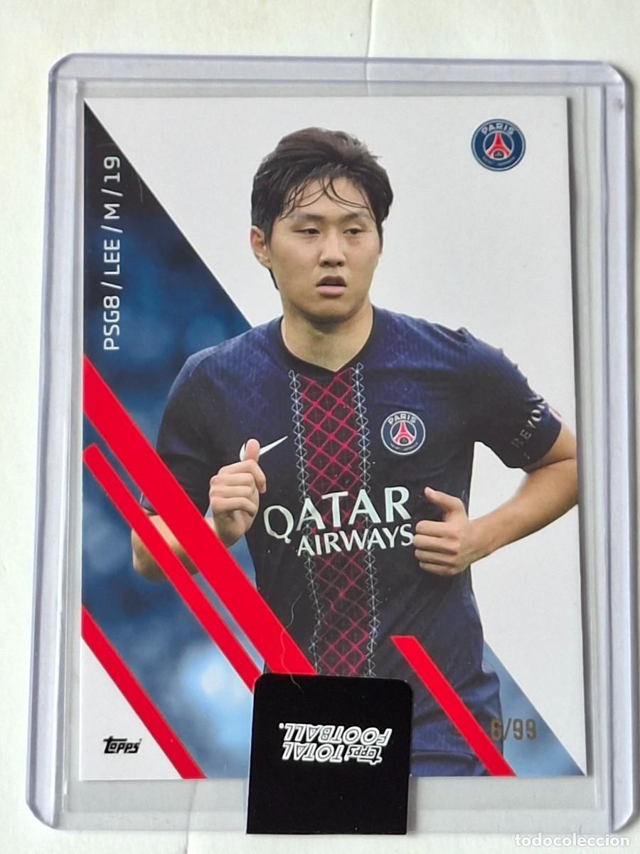 Cromos de f&uacute;tbol: Numerada 6/99 Base #PSG8 KANG-IN LEE (Paris Saint Germain) - TOPPS Total Football 2025-26 TopLoader