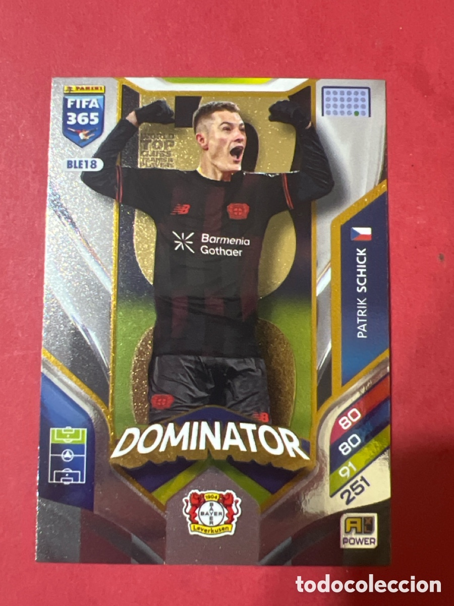 Cromos de f&uacute;tbol: A1716. Patrik Schick BLE18 DOMINATOR Adrenalyn XL Fifa 365 2026 Bayer Leverkusen
