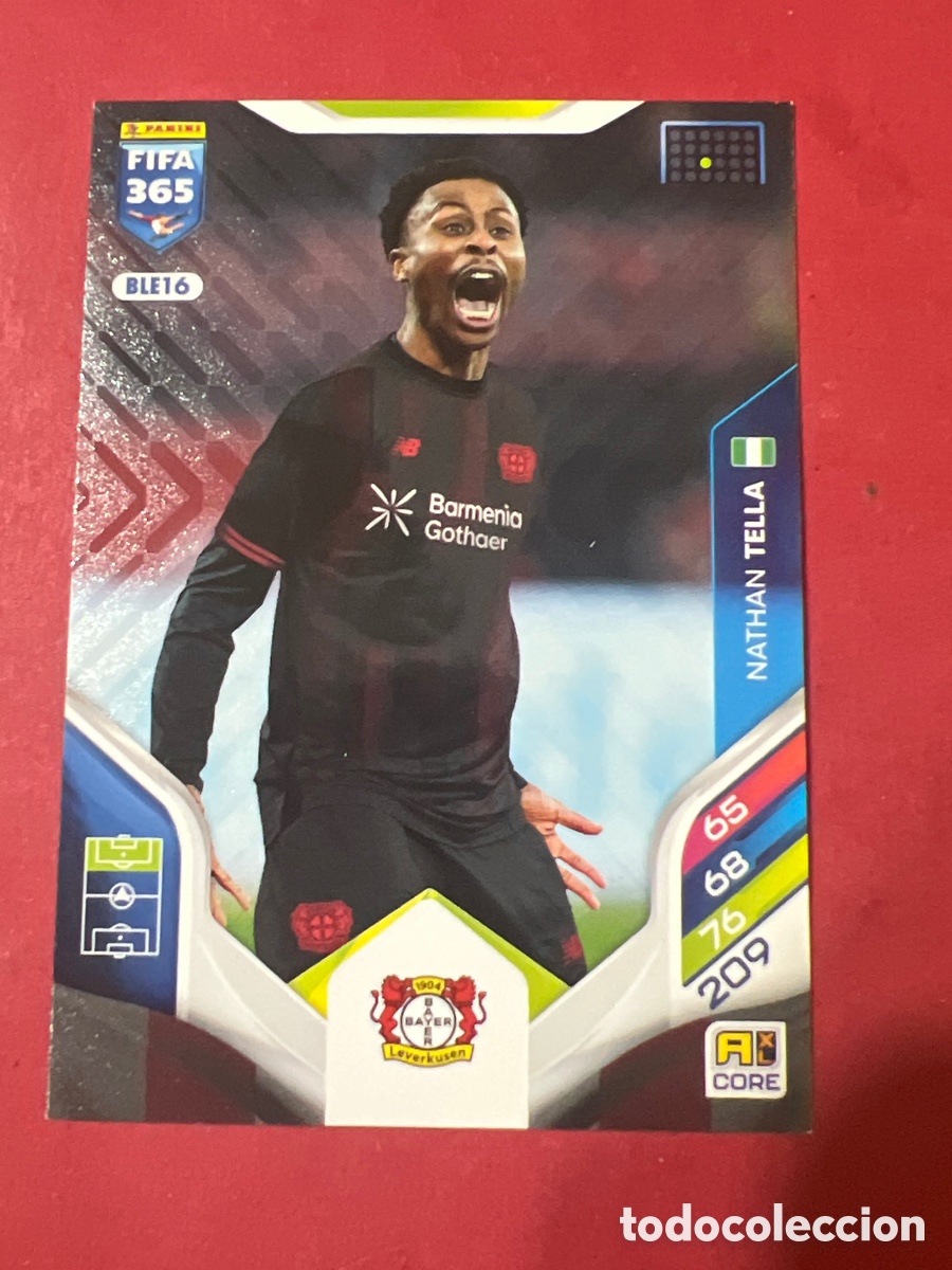 Cromos de f&uacute;tbol: A1717. BLE16 Nathan Tella - Bayer Leverkusen - Adrenalyn Fifa 365 2026- Panini 26