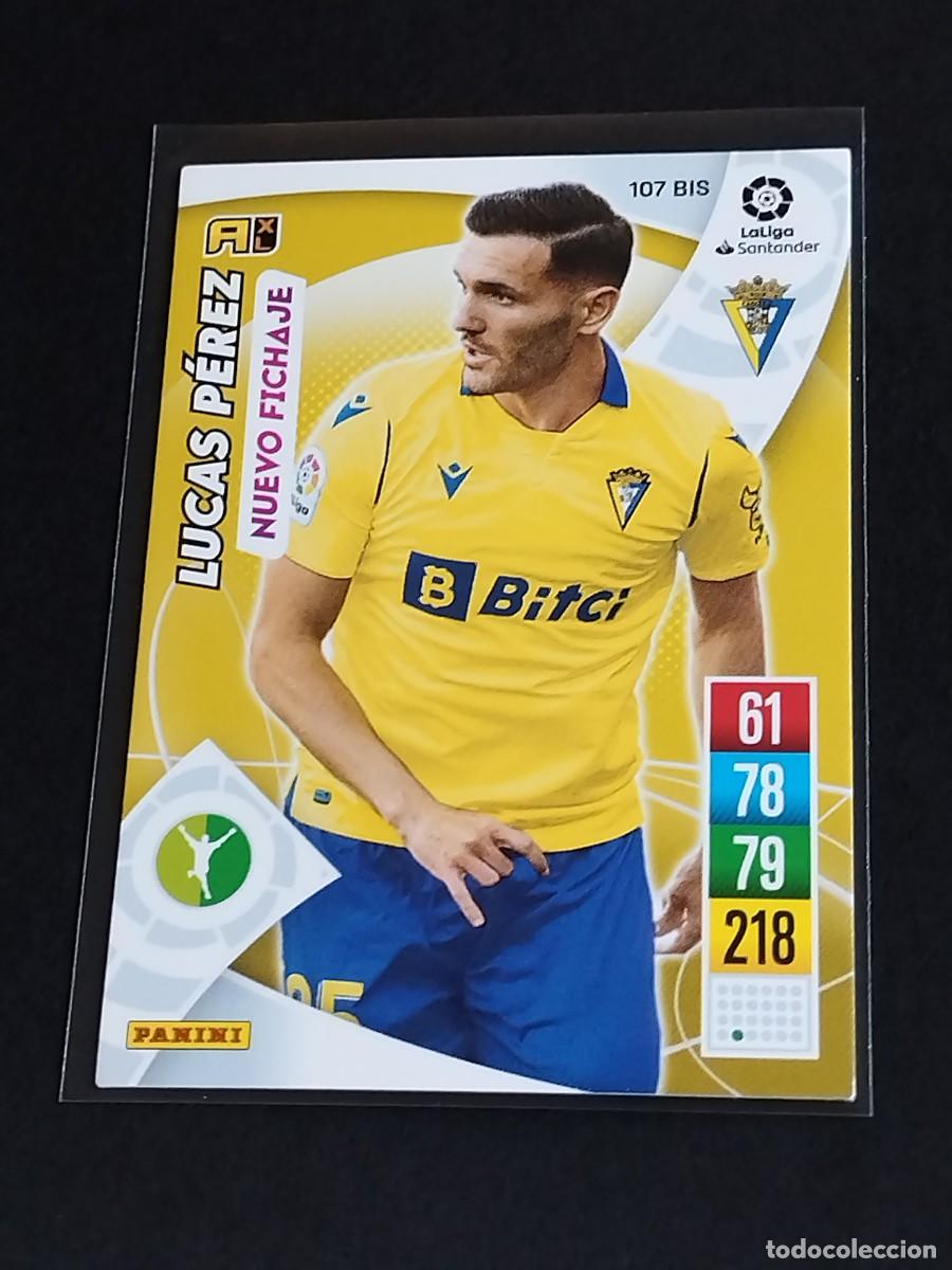 Cromos de f&uacute;tbol: LUCAS P&Eacute;REZ NUEVO FICHAJE #107 BIS C&Aacute;DIZ CF - ADRENALYN XL LA LIGA 2021 2022 - PANINI 21 22