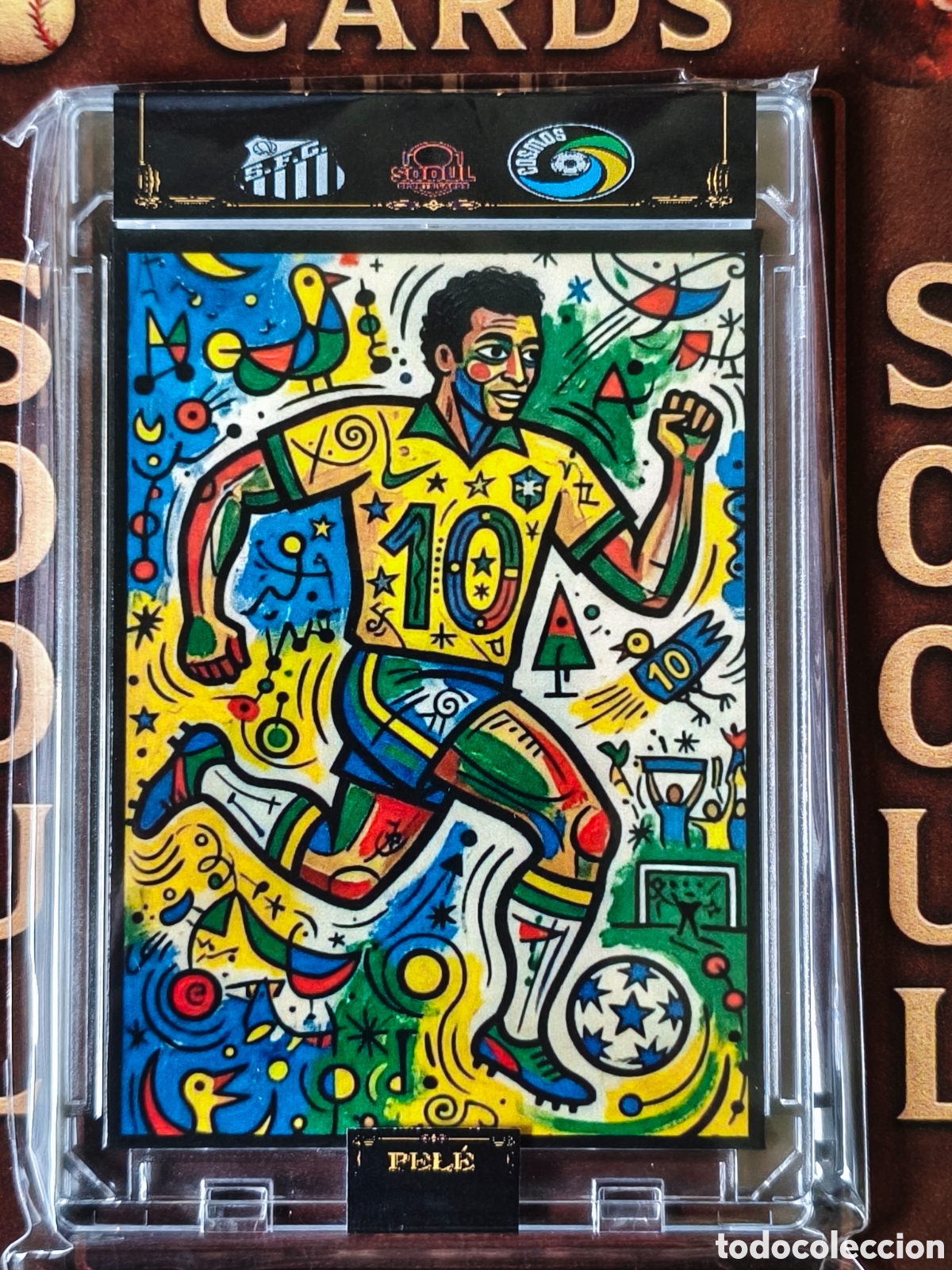 Cromos de f&uacute;tbol: 12 cromo SoouL pel&eacute; by Joan Mir&oacute; el arte del f&uacute;tbol